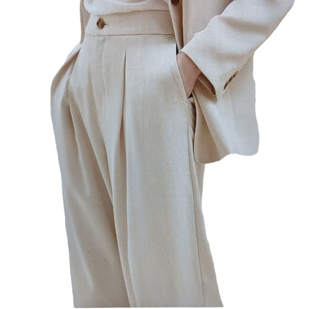 NWT Banana Republic Factory Silky pleated Wide leg pants oyster pearl size 14 - Picture 11 of 12